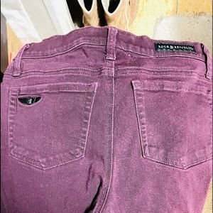 Rock Republic wine color straight leg size 10 women’s jeans